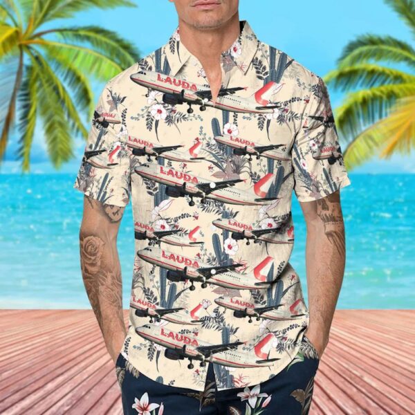 Airbus A320-214 Lauda Europe Hawaiian Shirt Airbus A320-214 Lauda Europe Hawaiian Shirt