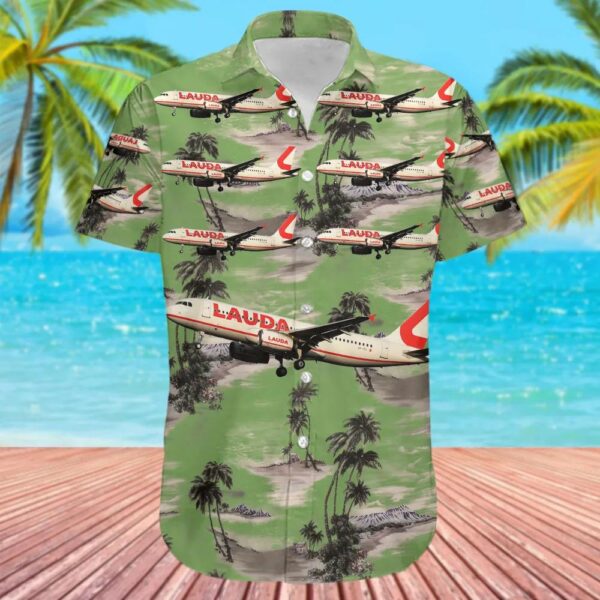Airbus A320-232 Lauda Europe Hawaiian Shirt Airbus A320-232 Lauda Europe Hawaiian Shirt