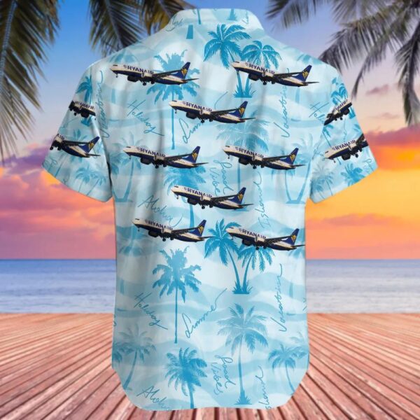 Boeing 737-8 MAX Ryanair Hawaiian Shirt Boeing 737-8 MAX Ryanair Hawaiian Shirt