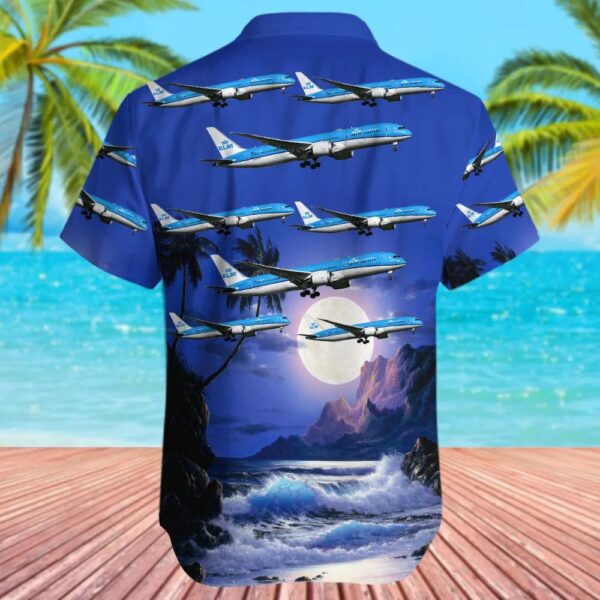 Boeing 787-9 Dreamliner KLM Royal Dutch Airlines Hawaiian Shirt Boeing 787-9 Dreamliner KLM Royal Dutch Airlines Hawaiian Shirt