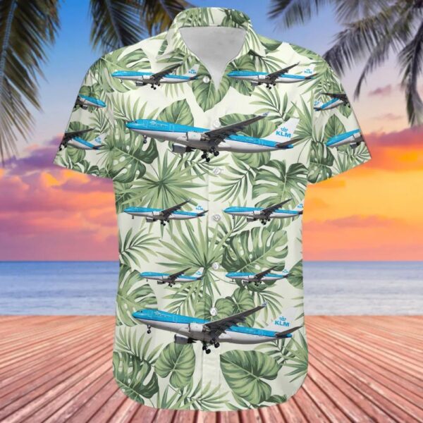 Airbus A330-203 KLM Royal Dutch Airlines Hawaiian Shirt Airbus A330-203 KLM Royal Dutch Airlines Hawaiian Shirt