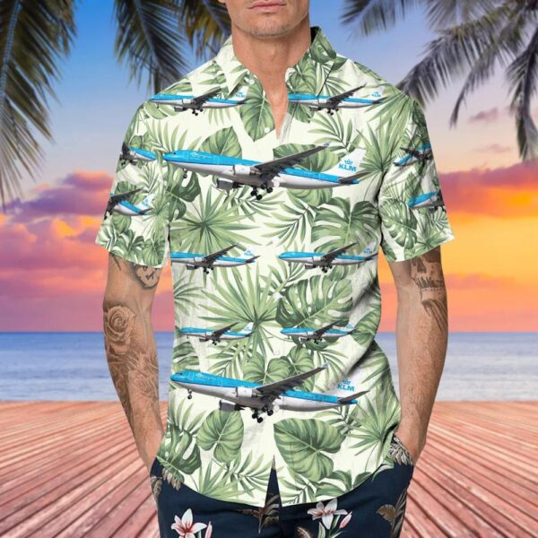 Airbus A330-203 KLM Royal Dutch Airlines Hawaiian Shirt Airbus A330-203 KLM Royal Dutch Airlines Hawaiian Shirt