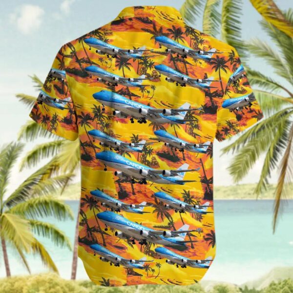 Boeing 747-406ERF KLM Royal Dutch Airlines Hawaiian Shirt Boeing 747-406ERF KLM Royal Dutch Airlines Hawaiian Shirt