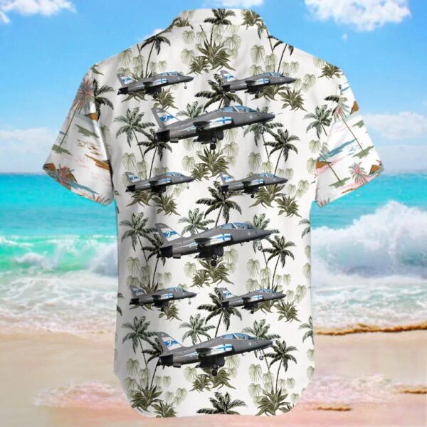 British Aerospace Hawk Mk.51A Finland Air Force Hawaiian Shirt British Aerospace Hawk Mk.51A Finland Air Force Hawaiian Shirt