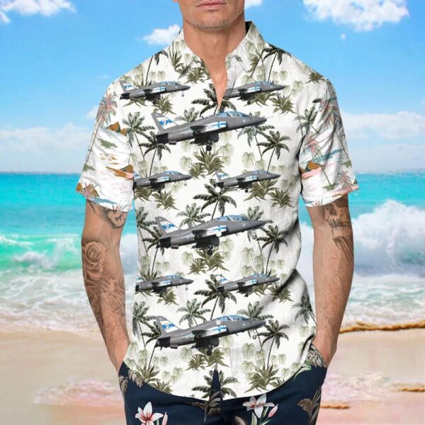 British Aerospace Hawk Mk.51A Finland Air Force Hawaiian Shirt British Aerospace Hawk Mk.51A Finland Air Force Hawaiian Shirt