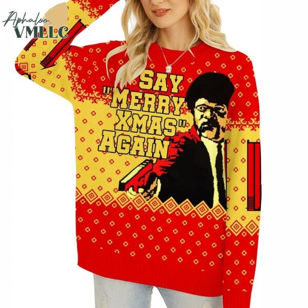 Pulp Fiction Ugly Christmas Sweater