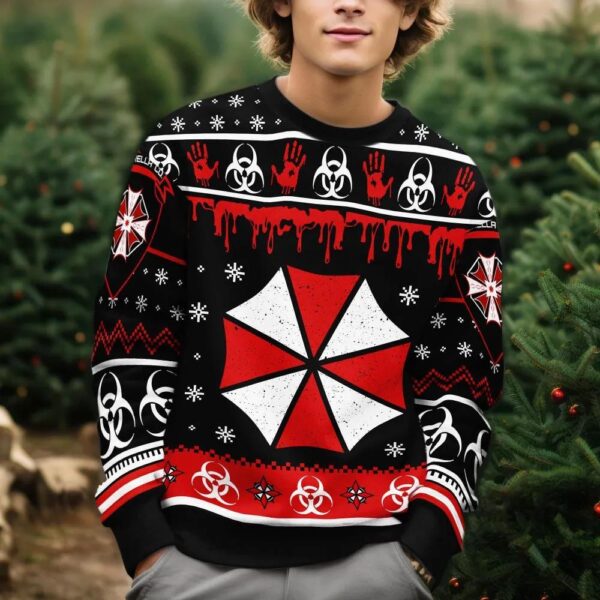 Resident Evil Umbrella Corp Ugly Christmas Sweate