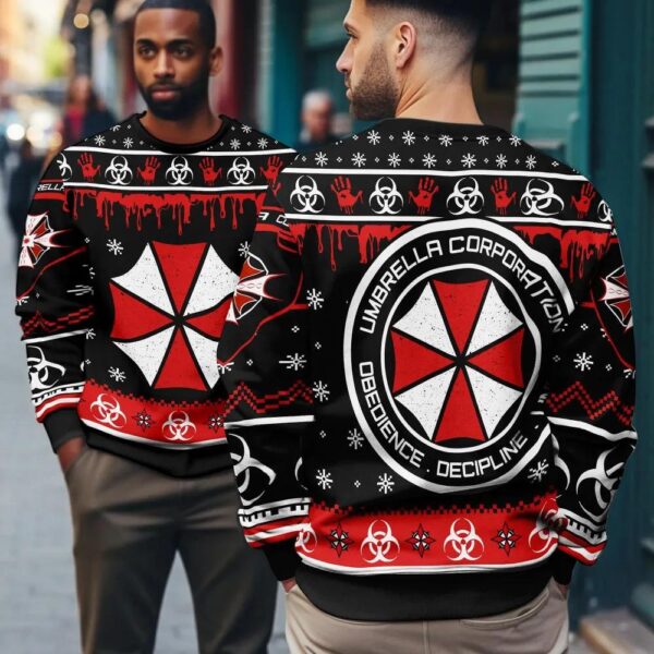 Resident Evil Umbrella Corp Ugly Christmas Sweate
