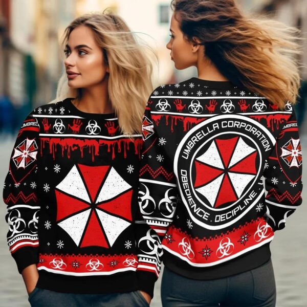 Resident Evil Umbrella Corp Ugly Christmas Sweate