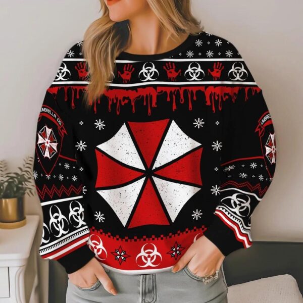 Resident Evil Umbrella Corp Ugly Christmas Sweate