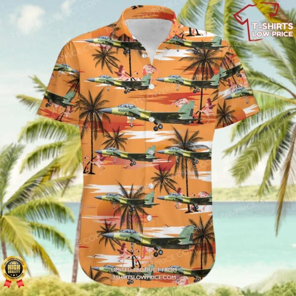 Boeing F-15EX Eagle II Boeing Company Hawaiian Shirt