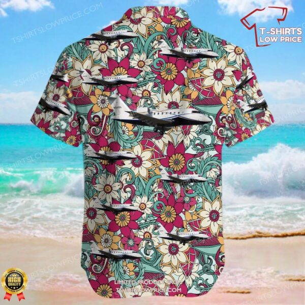 Bombardier CL-600-2B16 Challenger 650 Boeing Company Hawaiian Shirt Bombardier CL-600-2B16 Challenger 650 Boeing Company Hawaiian Shirt