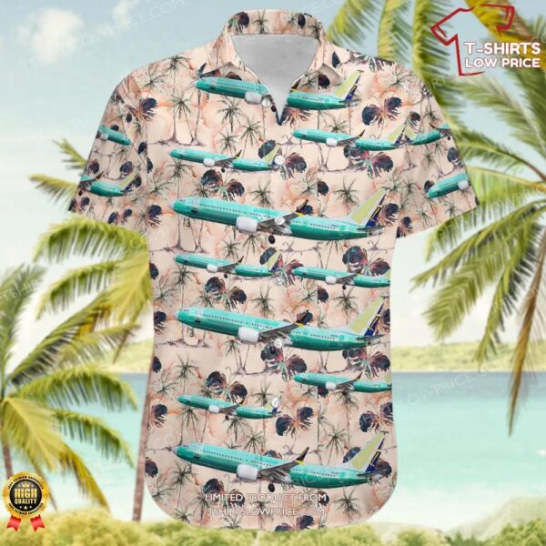 Boeing 737-8-200 MAX Boeing Company Hawaiian Shirt Boeing 737-8-200 MAX Boeing Company Hawaiian Shirt