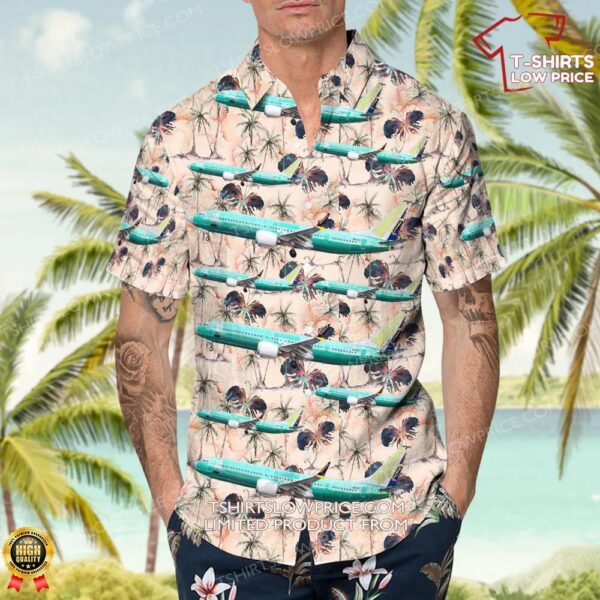 Boeing 737-8-200 MAX Boeing Company Hawaiian Shirt Boeing 737-8-200 MAX Boeing Company Hawaiian Shirt