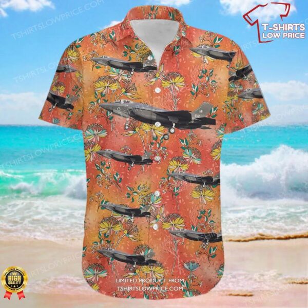 Lockheed Martin F-35A Lightning II Italy Air Force Hawaiian Shirt