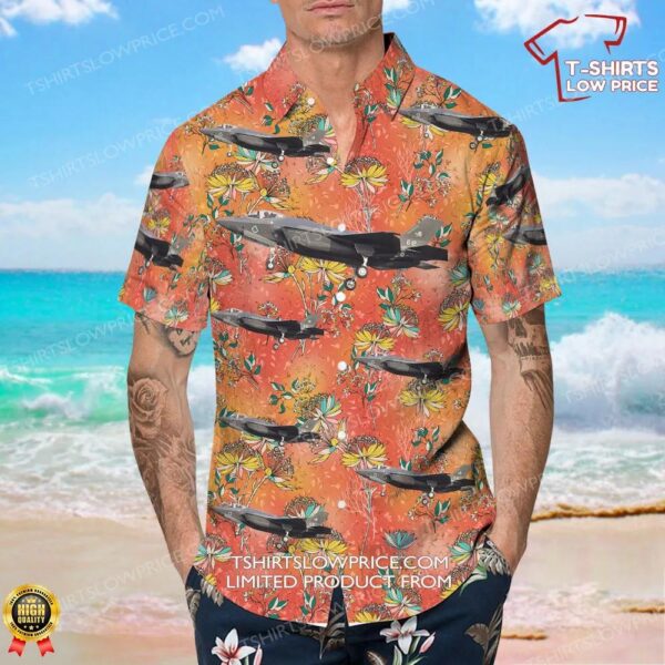Lockheed Martin F-35A Lightning II Italy Air Force Hawaiian Shirt
