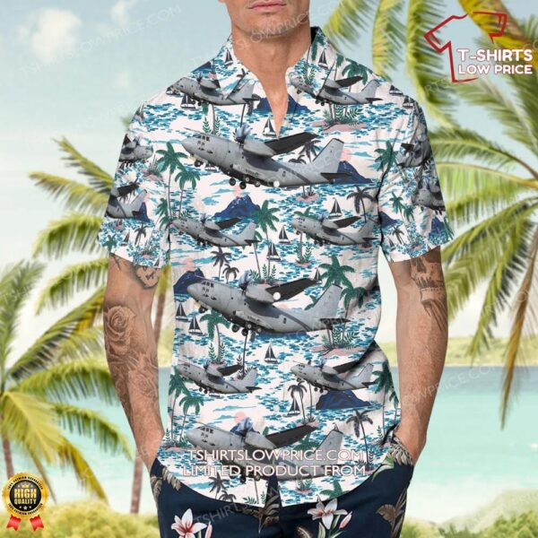 Alenia C-27J Spartan Italy Air Force Hawaiian Shirt Alenia C-27J Spartan Italy Air Force Hawaiian Shirt