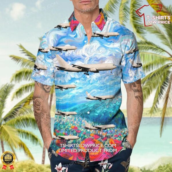 Boeing KC-767A Italy Air Force Hawaiian Shirt Boeing KC-767A Italy Air Force Hawaiian Shirt