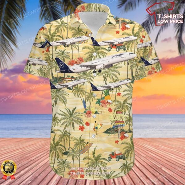 Airbus A321-131 Lufthansa Hawaiian Shirt