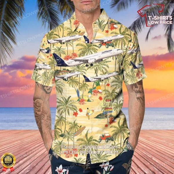 Airbus A321-131 Lufthansa Hawaiian Shirt
