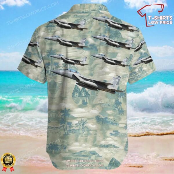 McDonnell Douglas F-15D Eagle United States US Air Force (USAF) Hawaiian Shirt McDonnell Douglas F-15D Eagle United States US Air Force (USAF) Hawaiian Shirt