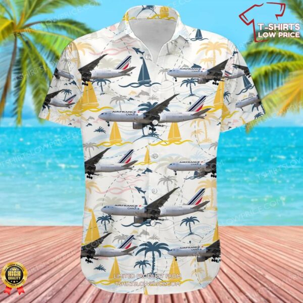 Boeing 777-F28 Air France Cargo Hawaiian Shirt Boeing 777-F28 Air France Cargo Hawaiian Shirt