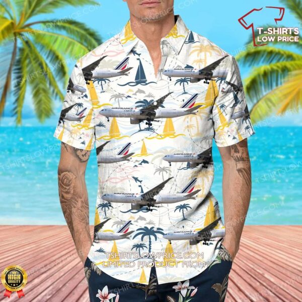 Boeing 777-F28 Air France Cargo Hawaiian Shirt Boeing 777-F28 Air France Cargo Hawaiian Shirt
