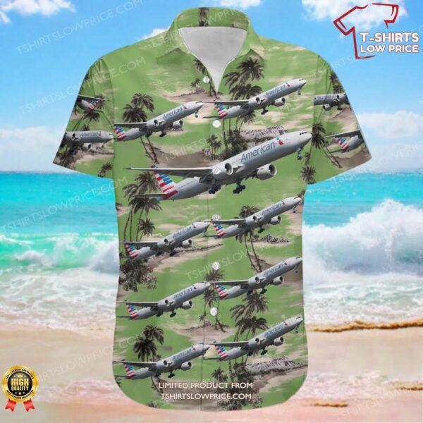 Boeing 777-323ER American Airlines Hawaiian Shirt