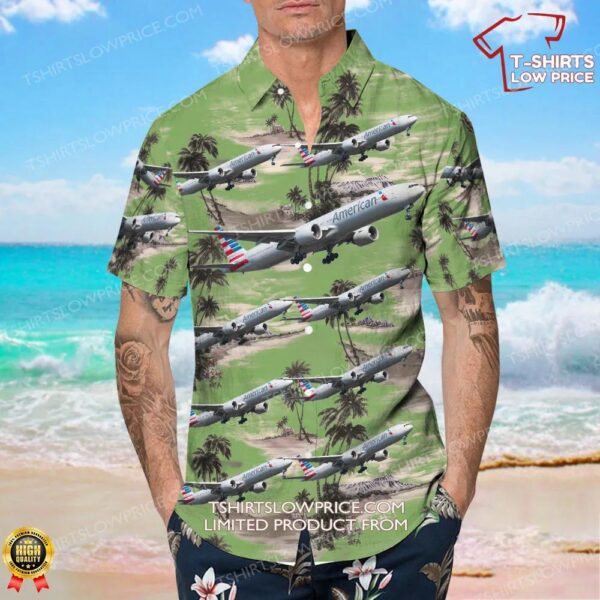 Boeing 777-323ER American Airlines Hawaiian Shirt