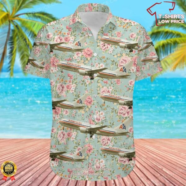 Boeing 767-223(ER) American Airlines Hawaiian Shirt Boeing 767-223(ER) American Airlines Hawaiian Shirt