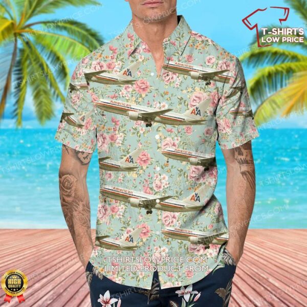 Boeing 767-223(ER) American Airlines Hawaiian Shirt Boeing 767-223(ER) American Airlines Hawaiian Shirt