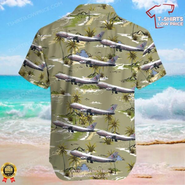 Boeing 747-123 American Airlines Hawaiian Shirt
