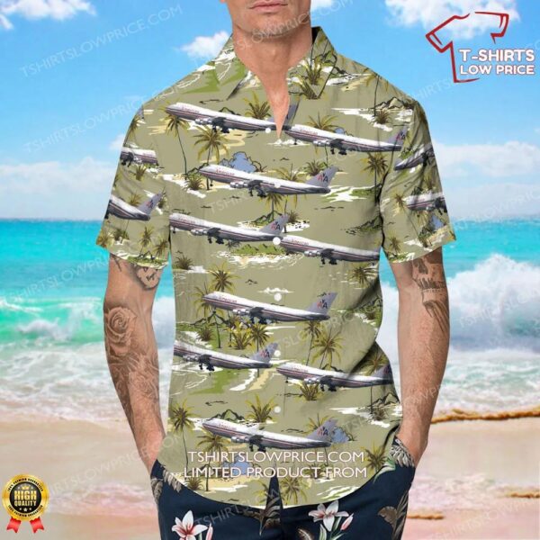 Boeing 747-123 American Airlines Hawaiian Shirt