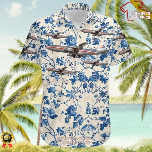 Boeing 707-123B American Airlines Hawaiian Shirt Boeing 707-123B American Airlines Hawaiian Shirt