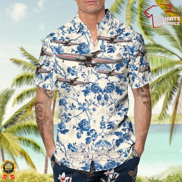 Boeing 707-123B American Airlines Hawaiian Shirt Boeing 707-123B American Airlines Hawaiian Shirt