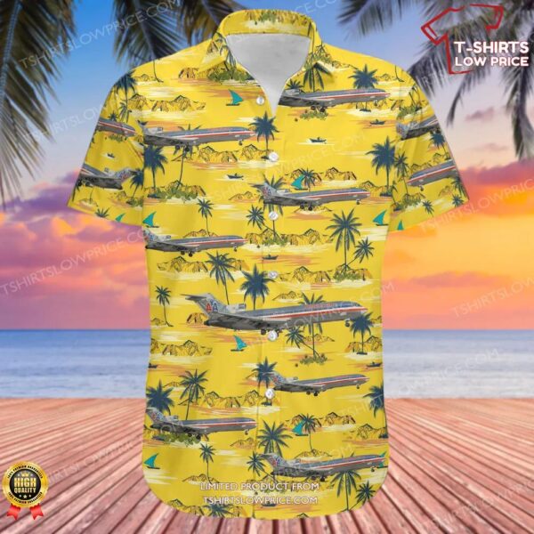 Boeing 727-200 American Airlines Hawaiian Shirt Boeing 727-200 American Airlines Hawaiian Shirt