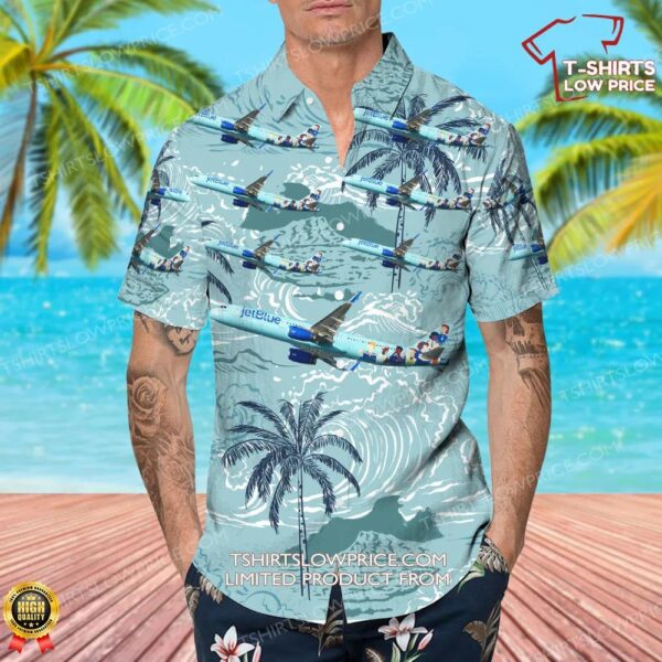 Airbus A321-231 JetBlue Airways Hawaiian Shirt Airbus A321-231 JetBlue Airways Hawaiian Shirt