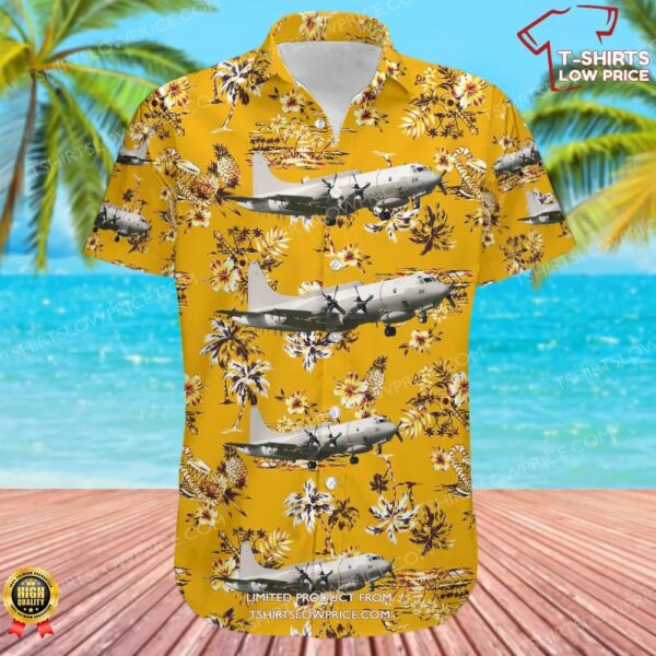 Lockheed EP-3E Aries II United States US Navy (USN) Hawaiian Shirt Lockheed EP-3E Aries II United States US Navy (USN) Hawaiian Shirt