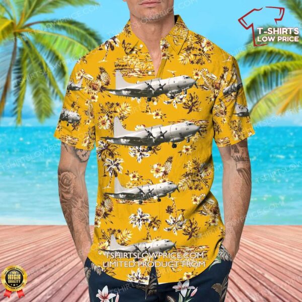 Lockheed EP-3E Aries II United States US Navy (USN) Hawaiian Shirt Lockheed EP-3E Aries II United States US Navy (USN) Hawaiian Shirt