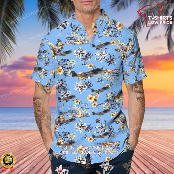 Grumman EA-6B Prowler United States US Navy (USN) Hawaiian Shirt Grumman EA-6B Prowler United States US Navy (USN) Hawaiian Shirt