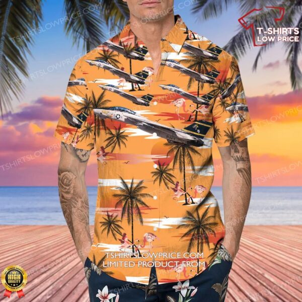 Grumman F-14A Tomcat United States US Navy (USN) Hawaiian Shirt Grumman F-14A Tomcat United States US Navy (USN) Hawaiian Shirt