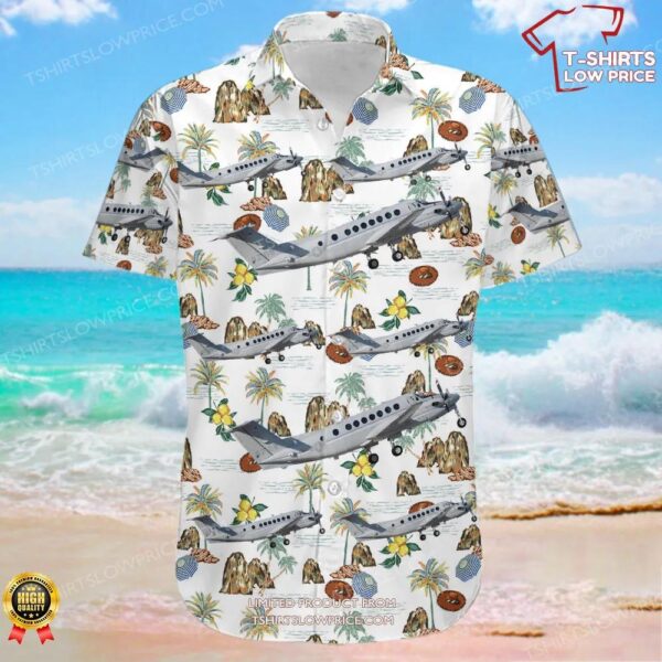Beechcraft UC-12W Huron United States US Marine Corps (USMC) Hawaiian Shirt Beechcraft UC-12W Huron United States US Marine Corps (USMC) Hawaiian Shirt