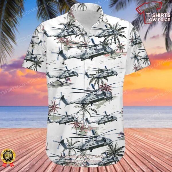 Sikorsky CH-53E Super Stallion United States US Marine Corps (USMC) Hawaiian Shirt Sikorsky CH-53E Super Stallion United States US Marine Corps (USMC) Hawaiian Shirt