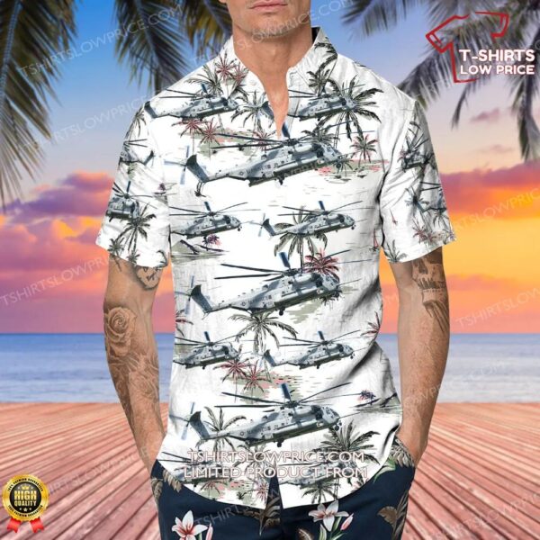 Sikorsky CH-53E Super Stallion United States US Marine Corps (USMC) Hawaiian Shirt Sikorsky CH-53E Super Stallion United States US Marine Corps (USMC) Hawaiian Shirt