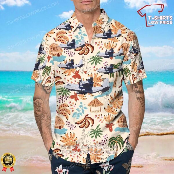 Lockheed Martin KC-130J Hercules United States US Marine Corps (USMC) Hawaiian Shirt Lockheed Martin KC-130J Hercules United States US Marine Corps (USMC) Hawaiian Shirt