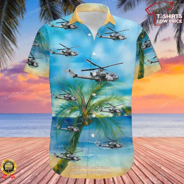 Bell AH-1Z Viper United States US Marine Corps (USMC) Hawaiian Shirt Bell AH-1Z Viper United States US Marine Corps (USMC) Hawaiian Shirt