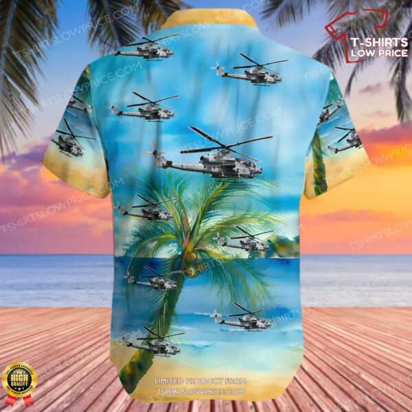 Bell AH-1Z Viper United States US Marine Corps (USMC) Hawaiian Shirt Bell AH-1Z Viper United States US Marine Corps (USMC) Hawaiian Shirt
