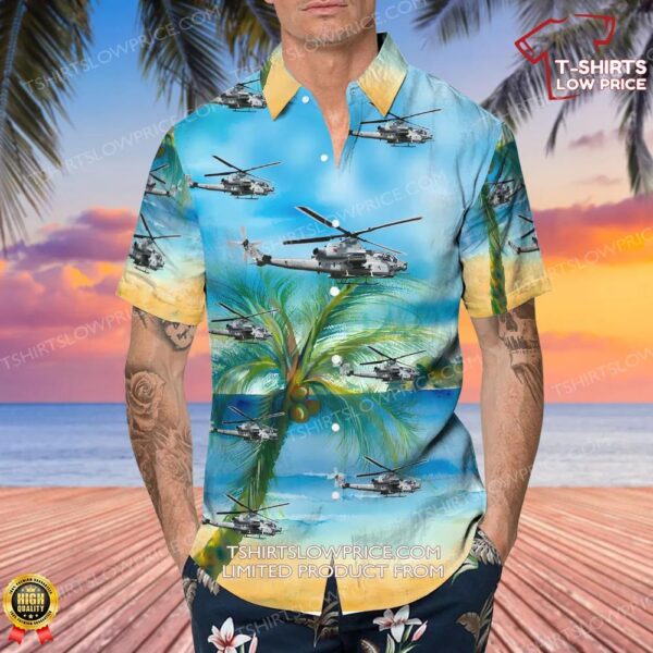 Bell AH-1Z Viper United States US Marine Corps (USMC) Hawaiian Shirt Bell AH-1Z Viper United States US Marine Corps (USMC) Hawaiian Shirt
