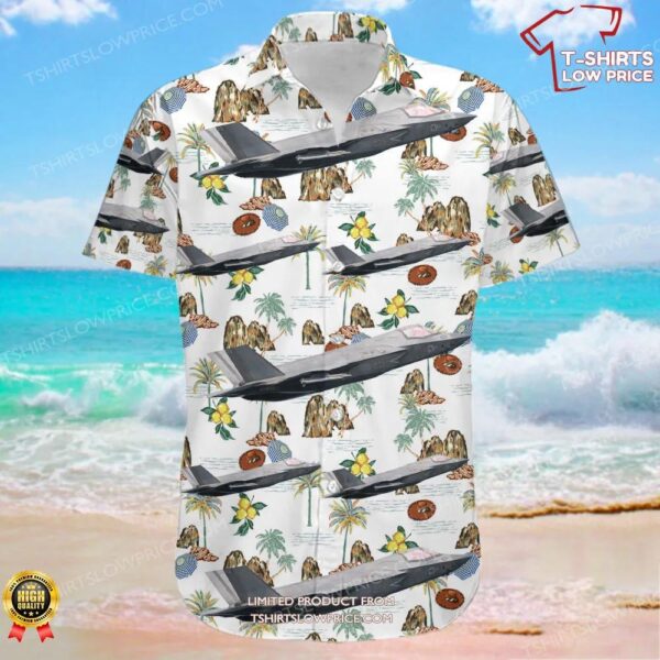 Lockheed Martin F-35B Lightning II United States US Marine Corps (USMC) Hawaiian Shirt Lockheed Martin F-35B Lightning II United States US Marine Corps (USMC) Hawaiian Shirt