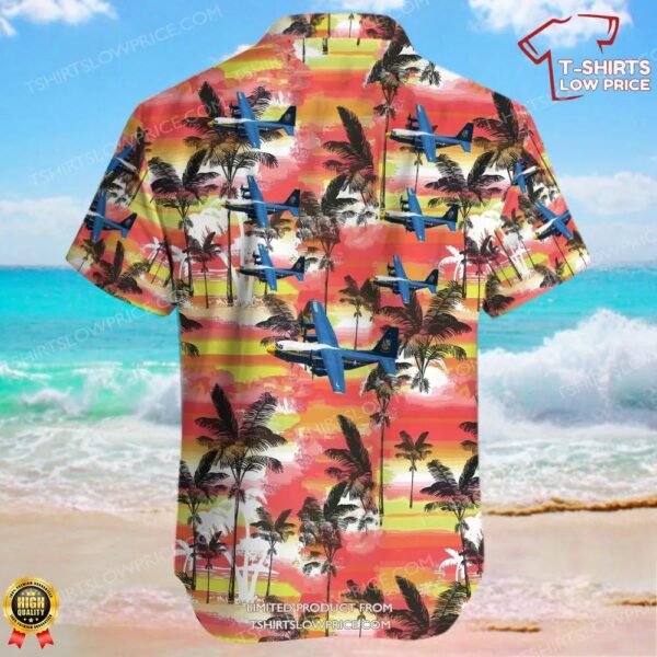 Lockheed Martin C-130J Hercules United States US Marine Corps (USMC) Hawaiian Shirt